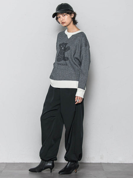 BEARジャカードニット≪手洗い可能≫