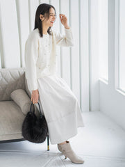 素材切り替えオーガンジースカート