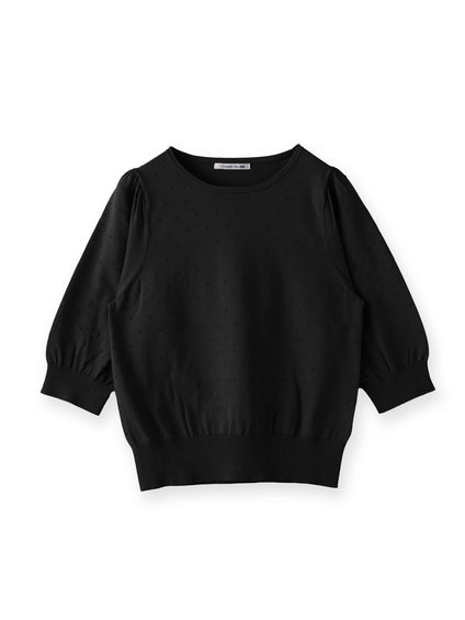ドットジャガードニット
