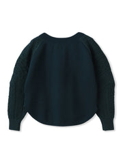 ときめきケーブルニット≪手洗い可能≫