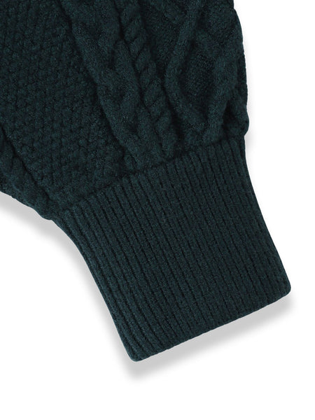 ときめきケーブルニット≪手洗い可能≫