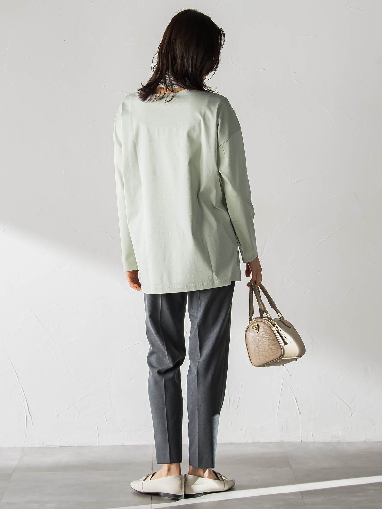 【WEB限定】プレミアムコットンコンフォートカットソー≪3サイズ/洗濯機で洗える/接触冷感≫