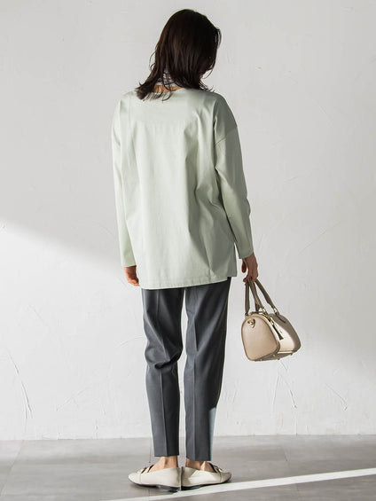 【WEB限定】プレミアムコットンコンフォートカットソー≪3サイズ/洗濯機で洗える/接触冷感≫