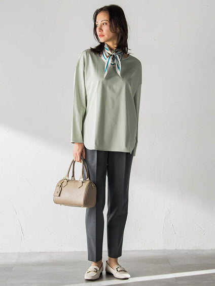 【WEB限定】プレミアムコットンコンフォートカットソー≪3サイズ/洗濯機で洗える/接触冷感≫