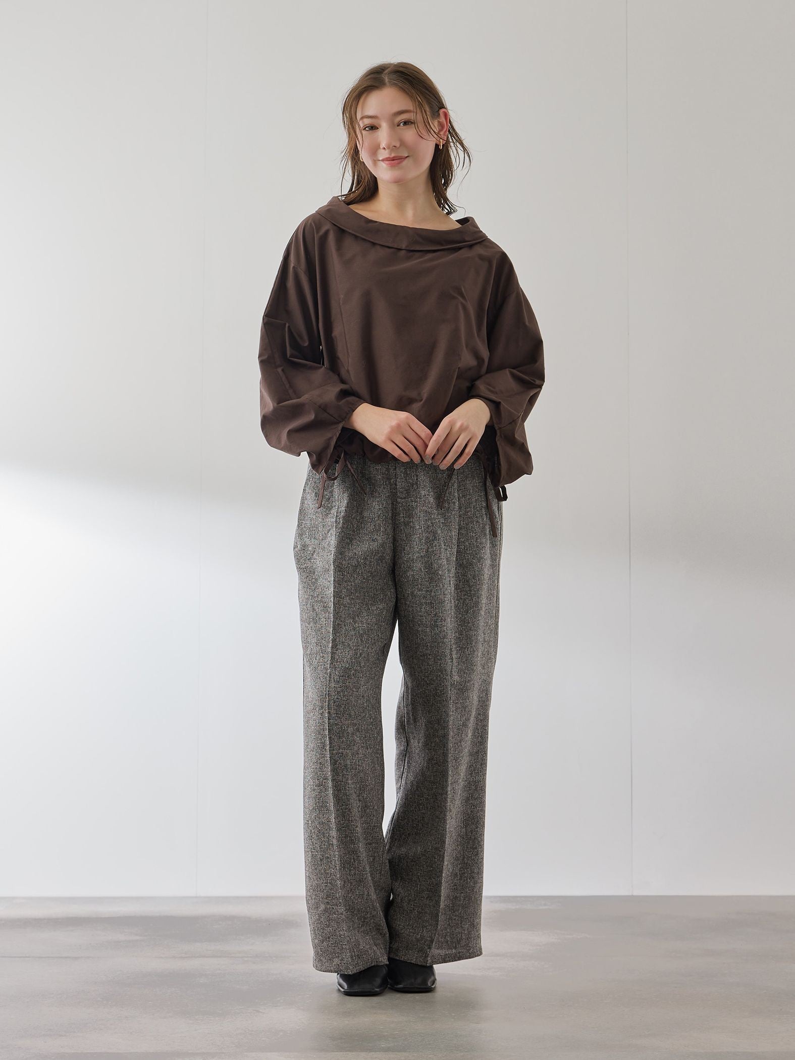 ライトツィードタックパンツ≪手洗い可能≫