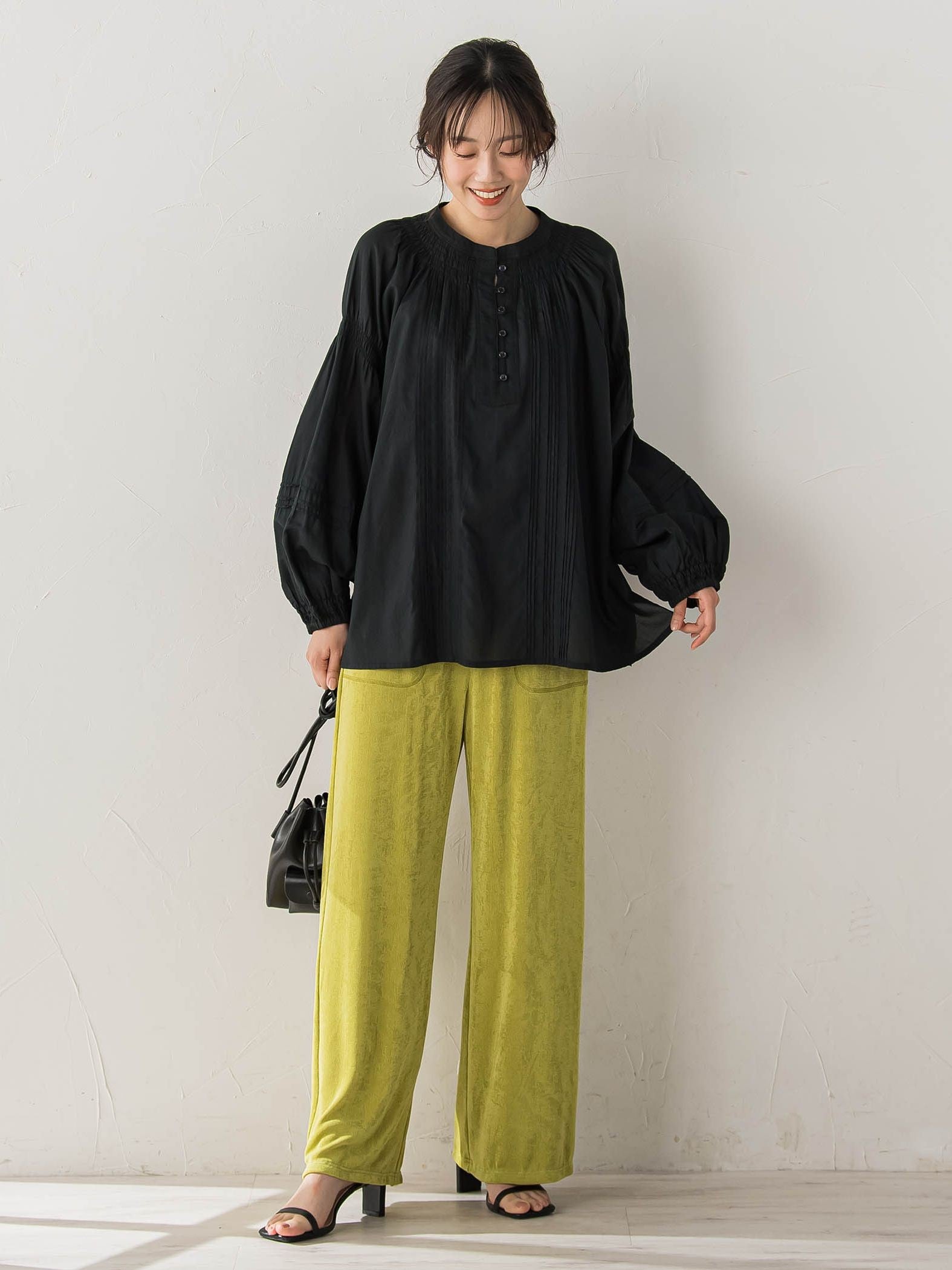 コットンシアーボイルブラウス