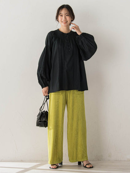コットンシアーボイルブラウス