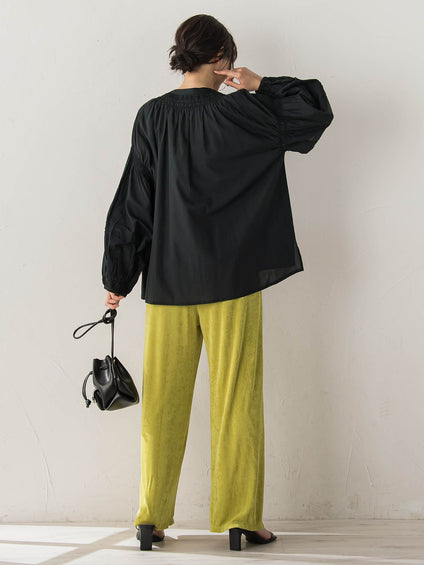 コットンシアーボイルブラウス