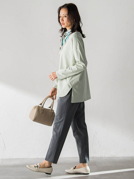 【WEB限定】プレミアムコットンコンフォートカットソー≪3サイズ/洗濯機で洗える/接触冷感≫