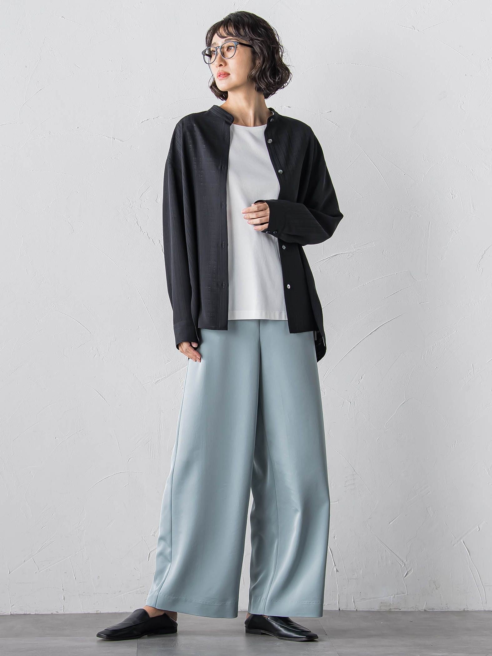 【大きいサイズ】【受注会限定】刺繍ロゴ入りカットソー