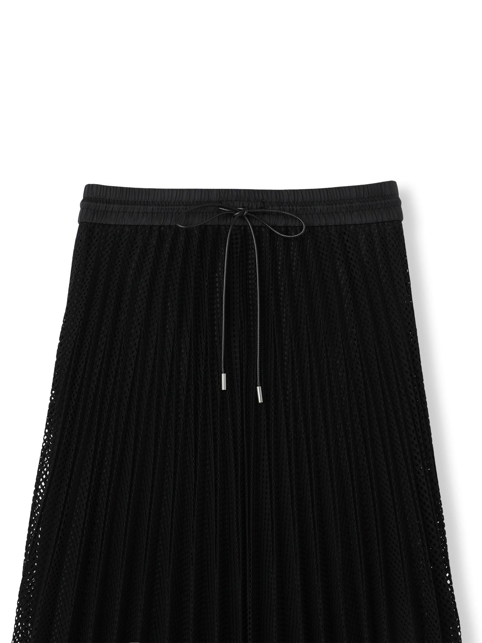 メッシュレースプリーツスカート≪洗濯機で洗える≫