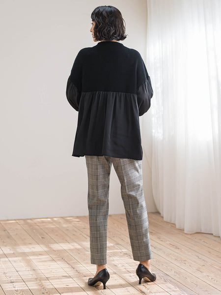 【WEB限定/大きいサイズ】”すっきり快適な履き心地”テーパードパンツ≪洗濯機で洗える≫