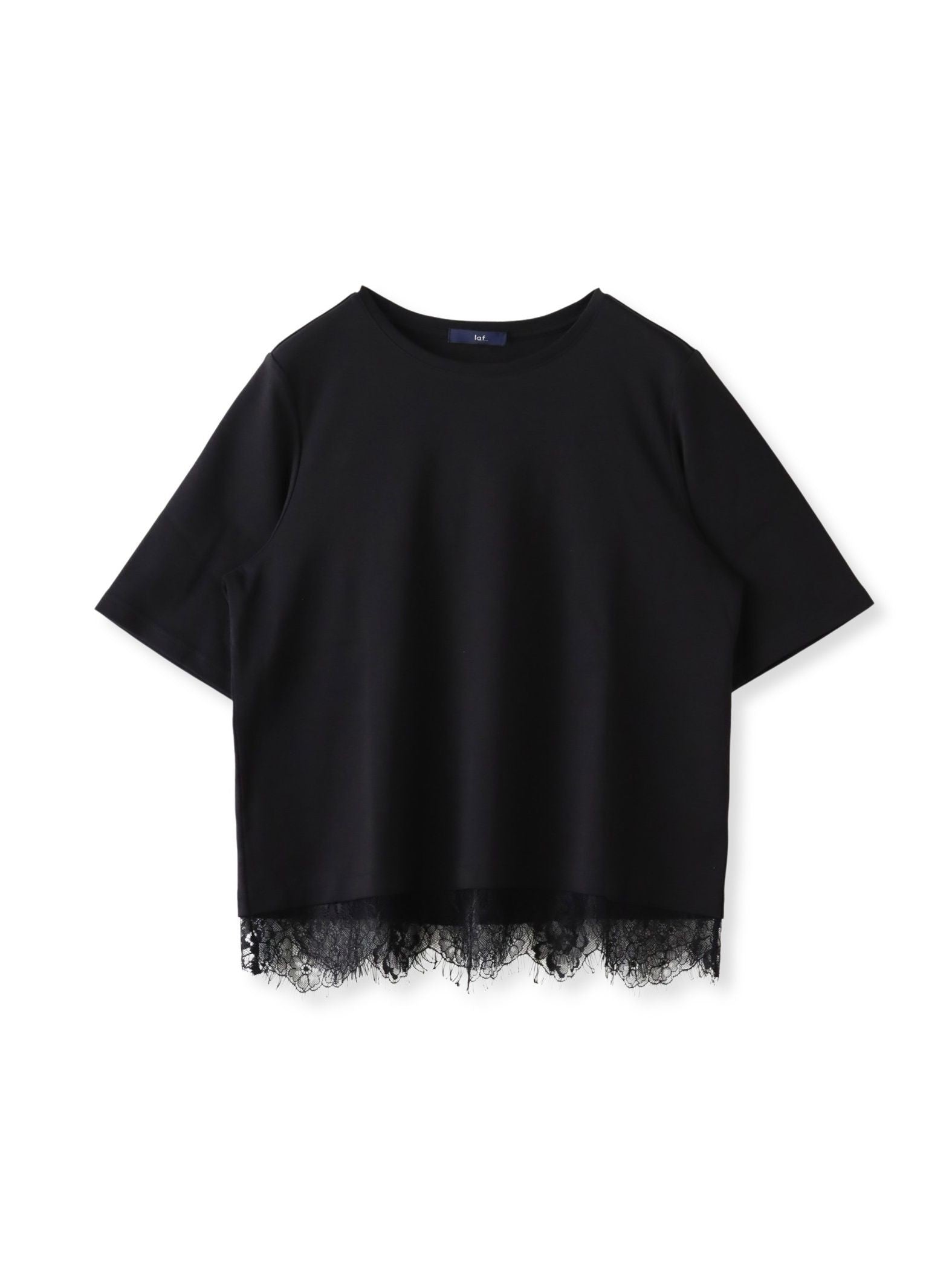 裾レース切り替えTシャツ