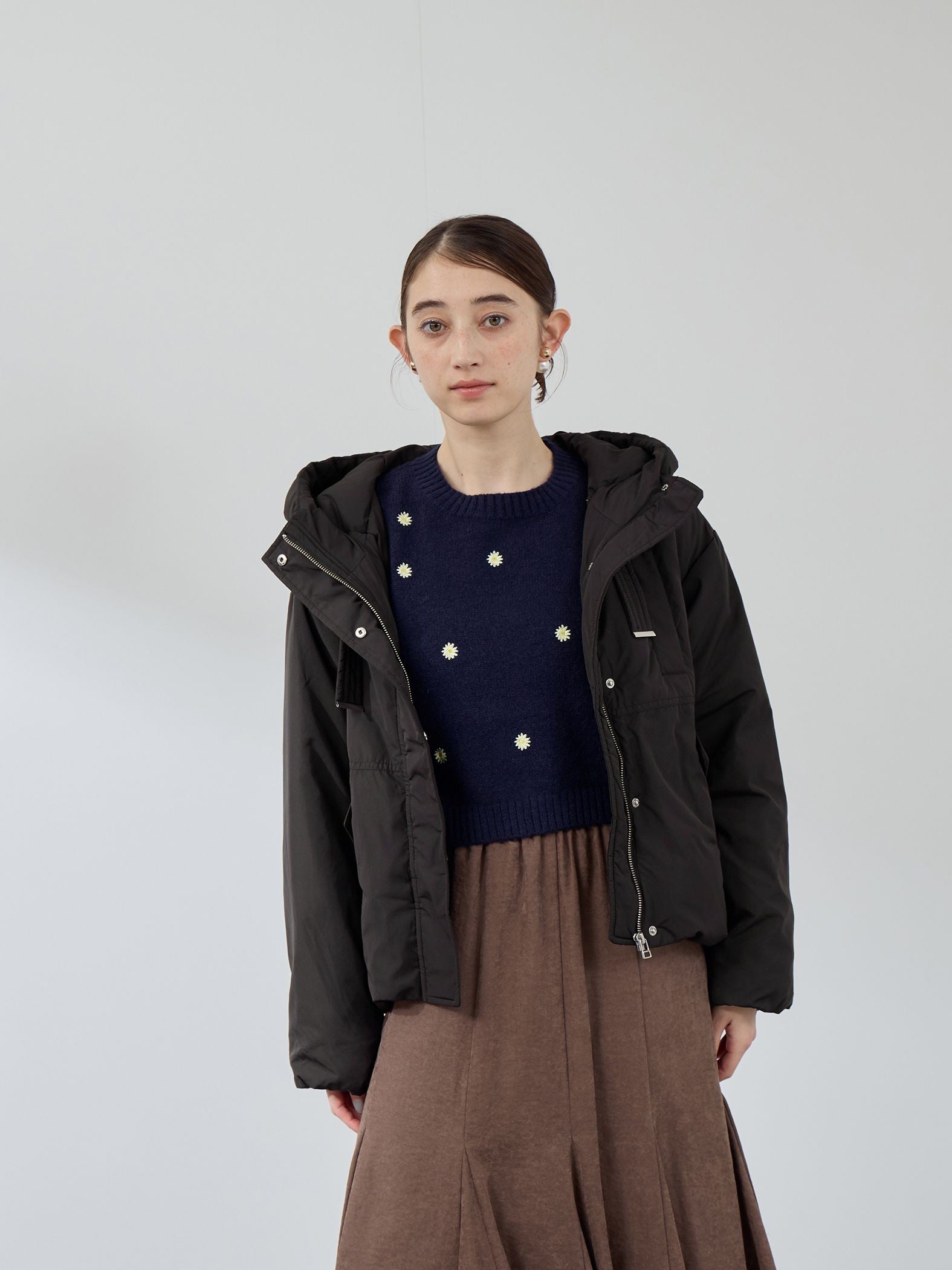 ワークフードピュアダウンジャケット