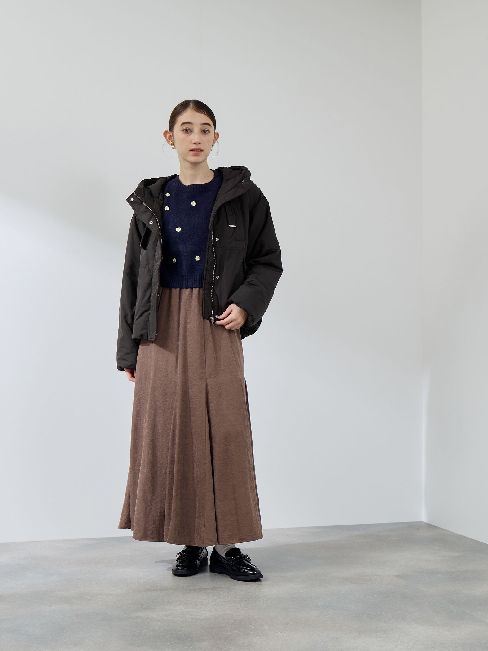 ワークフードピュアダウンジャケット