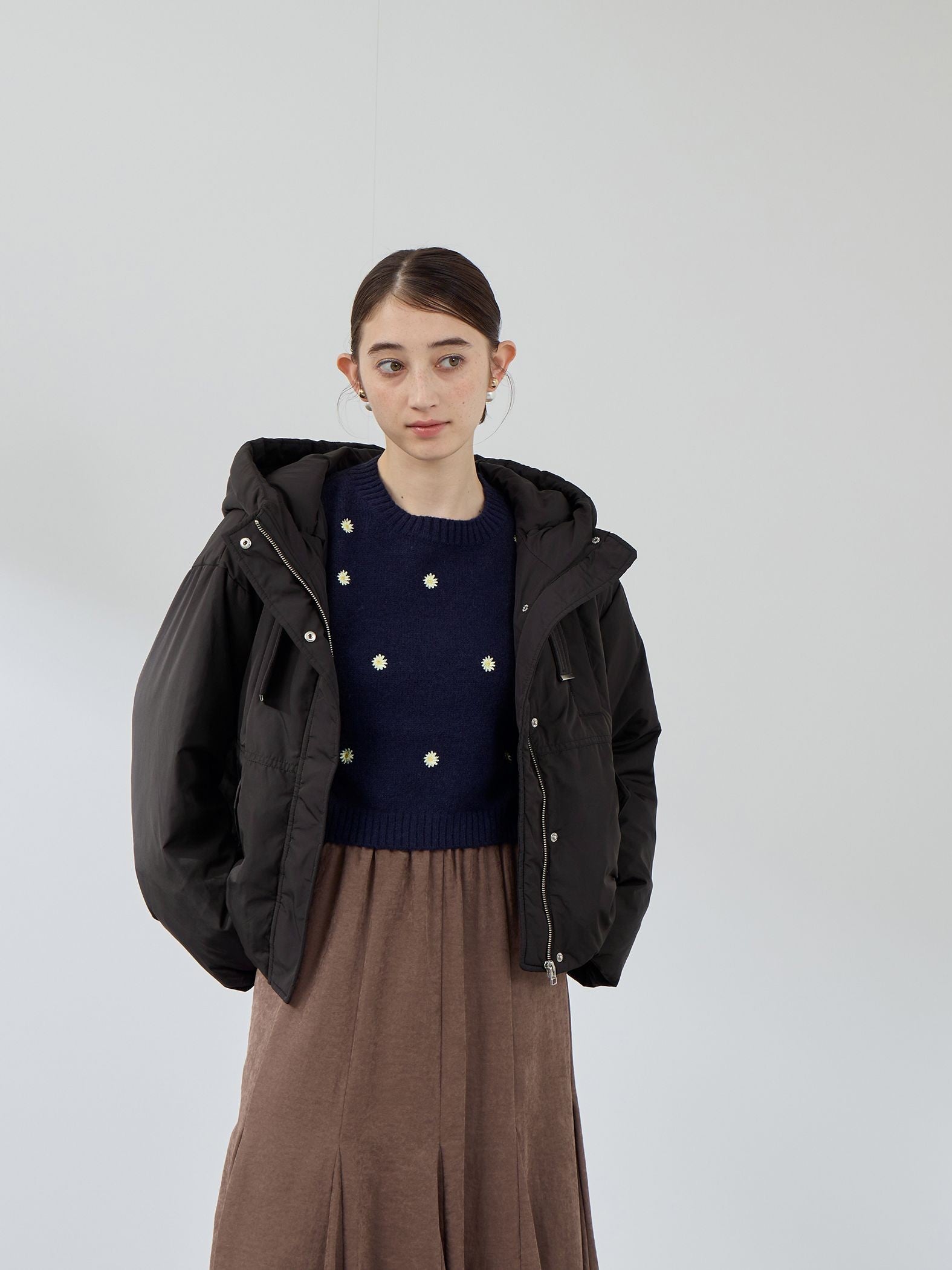 ワークフードピュアダウンジャケット