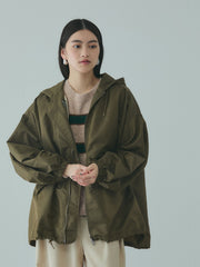 ボアライナー付きナイロンフーディブルゾン≪洗濯機で洗える≫