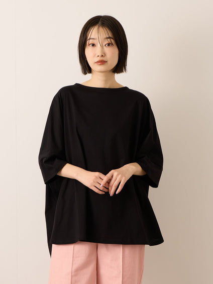 《予約》【機能するミニマル服】ポンチョTシャツ 《UVカット》