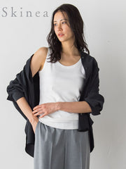【WEB限定】【skinea】≪着るスキンケア≫スキネアリブタンクトップ