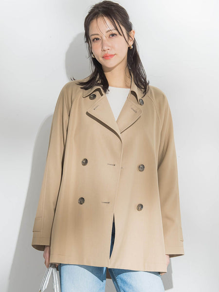 【ラク軽トレンチ】ラグランスリーブジャケット