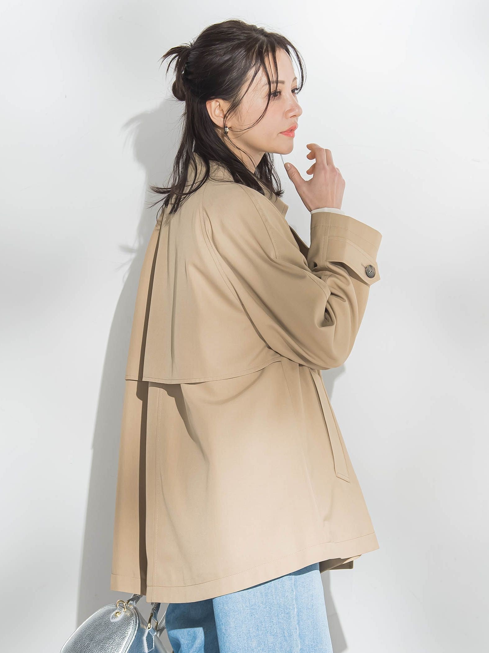 【ラク軽トレンチ】ラグランスリーブジャケット