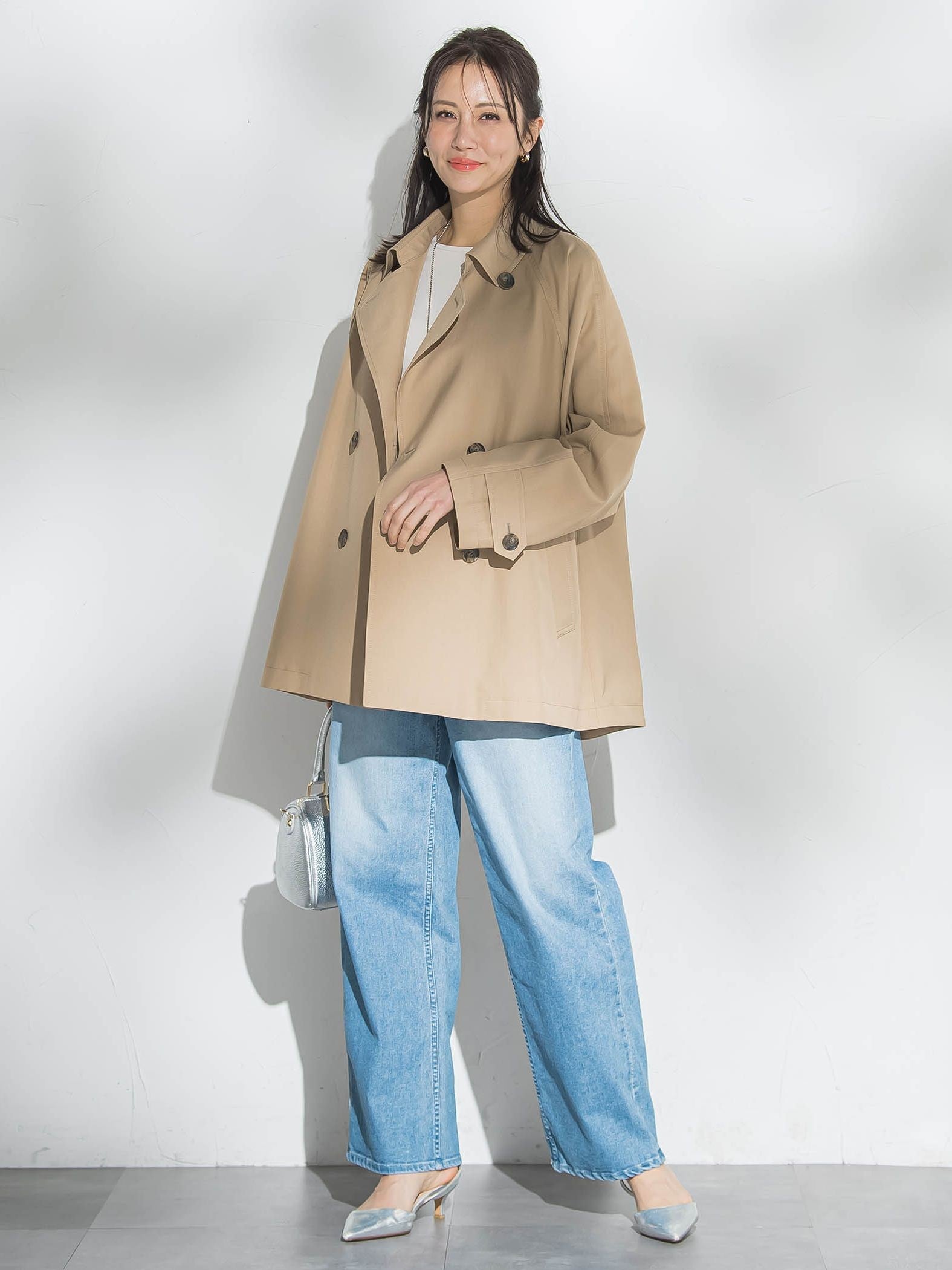 【ラク軽トレンチ】ラグランスリーブジャケット