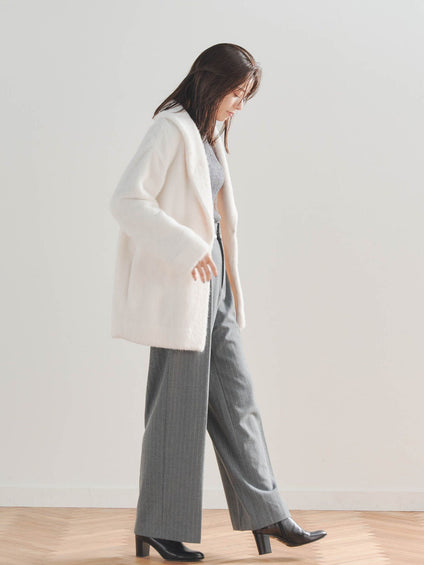 【WEB別注】シャギーショートコート
