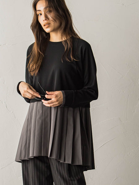 プリーツドッキングプルオーバー≪洗濯機で洗える≫