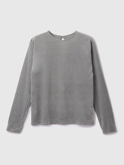 シアーベロアロングスリーブカットソー【日本製】