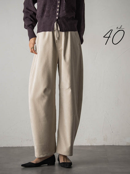 【カタログ掲載・40周年限定】ベロアデニムドロストカーブパンツ≪セットアップ対応≫