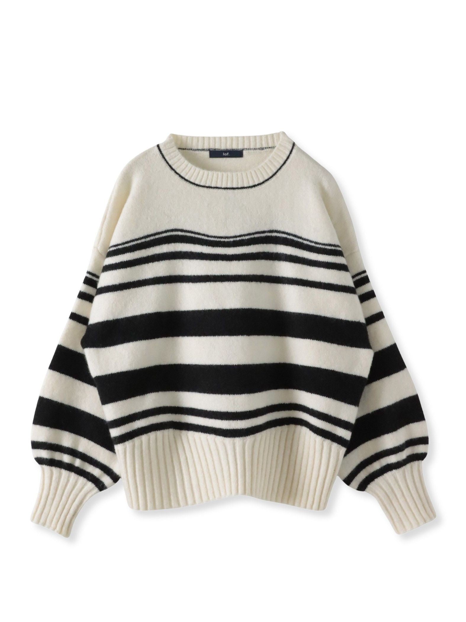 【WEB限定】”ふんわり着心地”ランダムボーダーニット