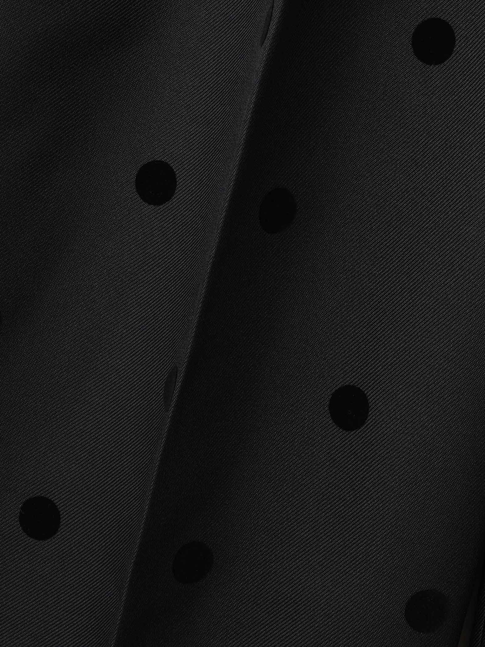 フロッキードットイージーワイドパンツ≪手洗い可能≫