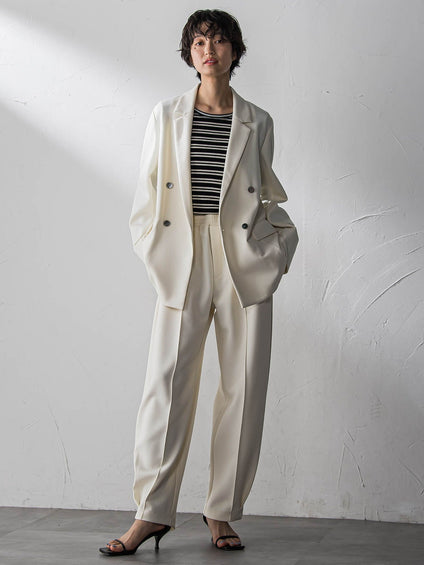 【えらべるSETUP】叶えるイージーカーブパンツ≪手洗い可能≫