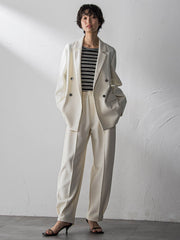 【えらべるSETUP】叶えるイージーカーブパンツ≪手洗い可能≫