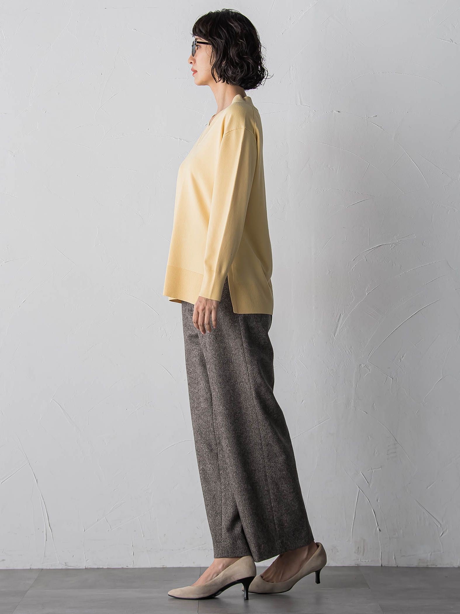 ウールラメシャンブレーパンツ