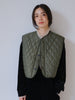 【日本製】Quilting short vest