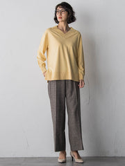 ウールラメシャンブレーパンツ