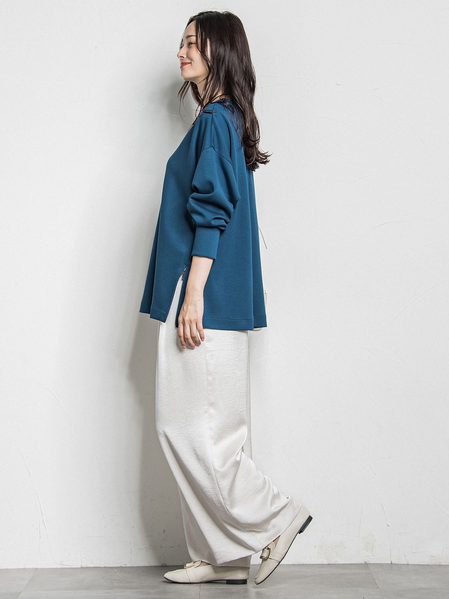 カリーヌサテンパンツ≪洗える≫