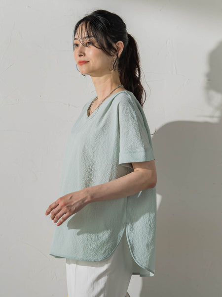 ≪さらっと快適≫カラミタンブラーブラウス