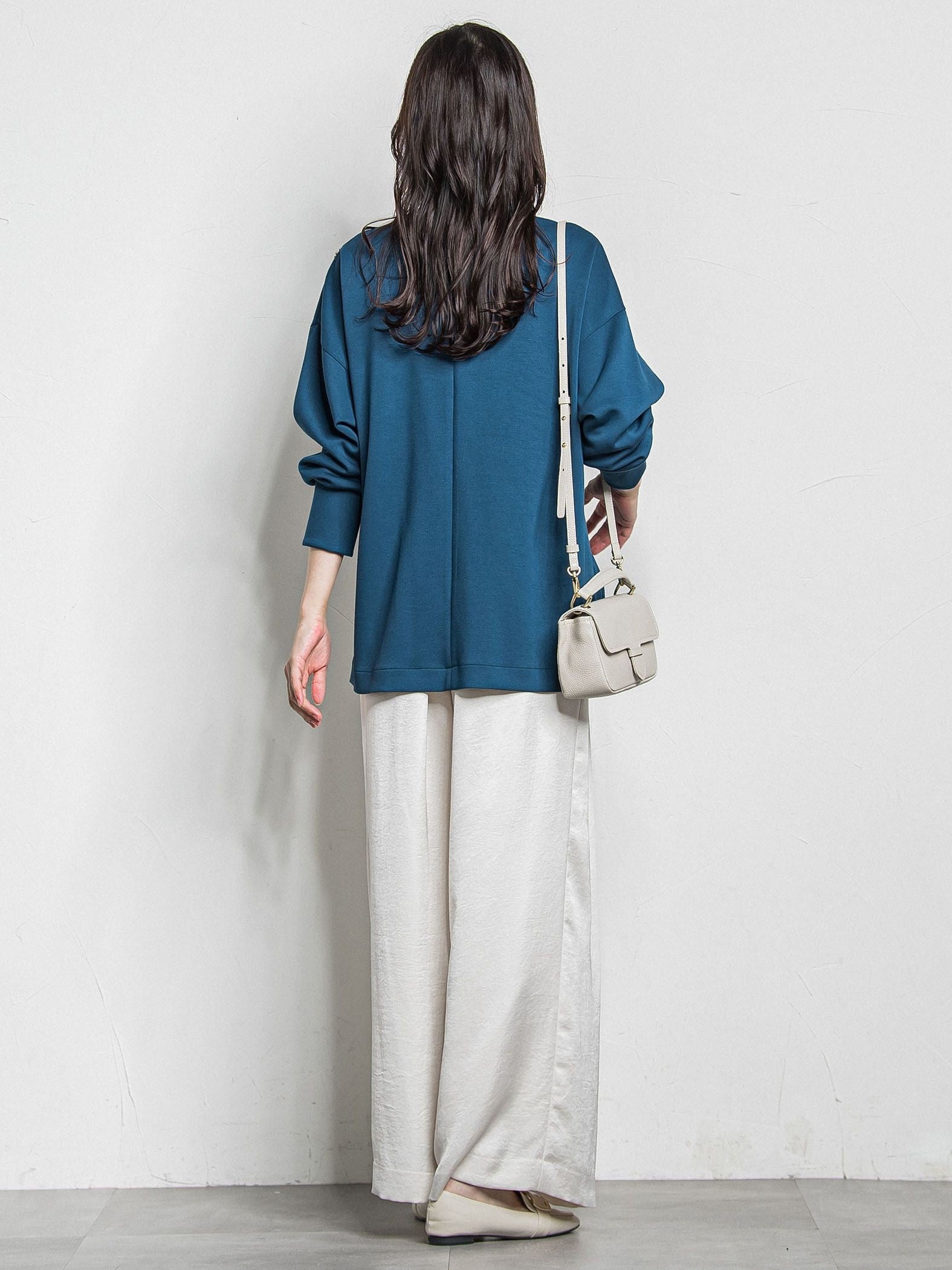 カリーヌサテンパンツ≪洗える≫