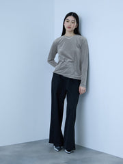 シアーベロアロングスリーブカットソー【日本製】