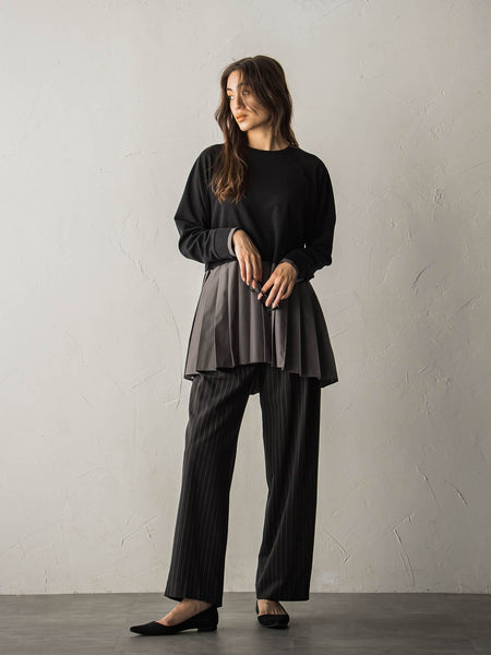 プリーツドッキングプルオーバー≪洗濯機で洗える≫