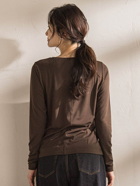 【WEB限定】吸湿発熱スムースタッチカットソー