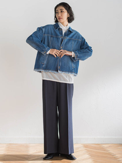 【大きいサイズ】デニムジャケット