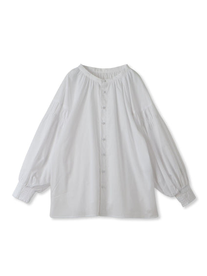 【WEB限定】コットンボイルブラウス≪手洗い可能≫