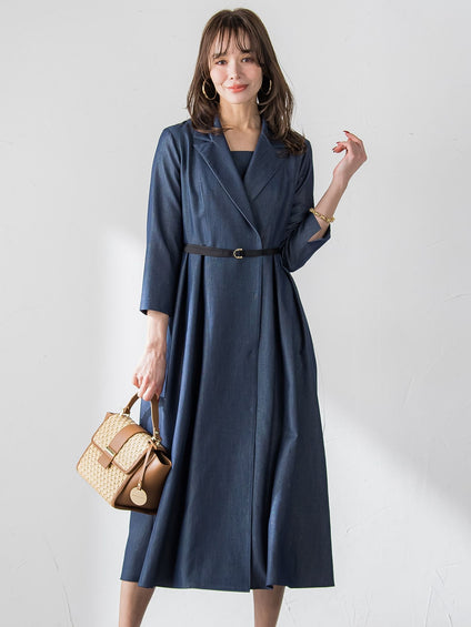 オーロララメデニムワンピース