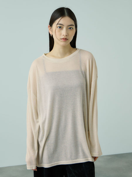 セミシアーオーバーサイズカットソー≪手洗い可能≫