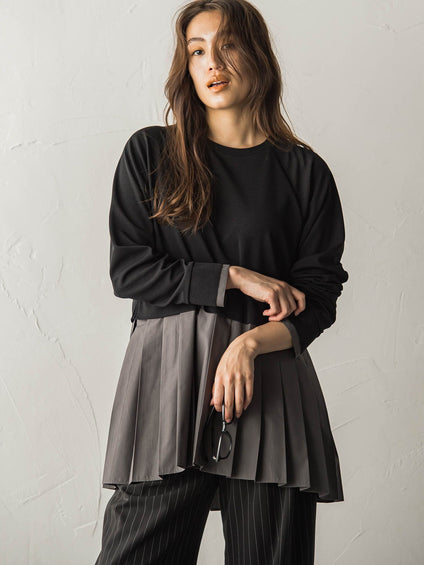 プリーツドッキングプルオーバー≪洗濯機で洗える≫