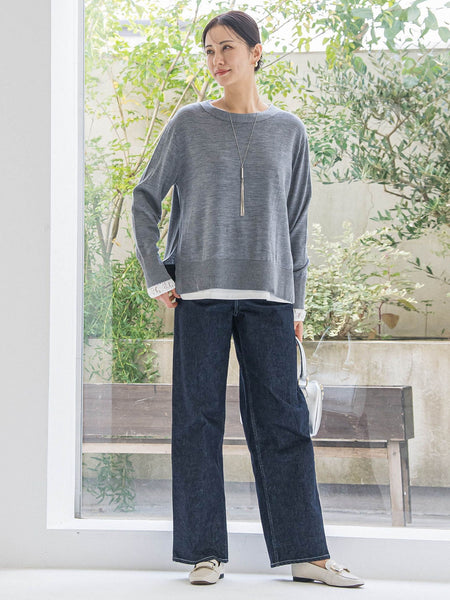 袖レースインナーカットソー