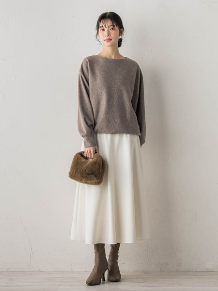 ニットコーデュロイカットソー≪手洗い可能≫